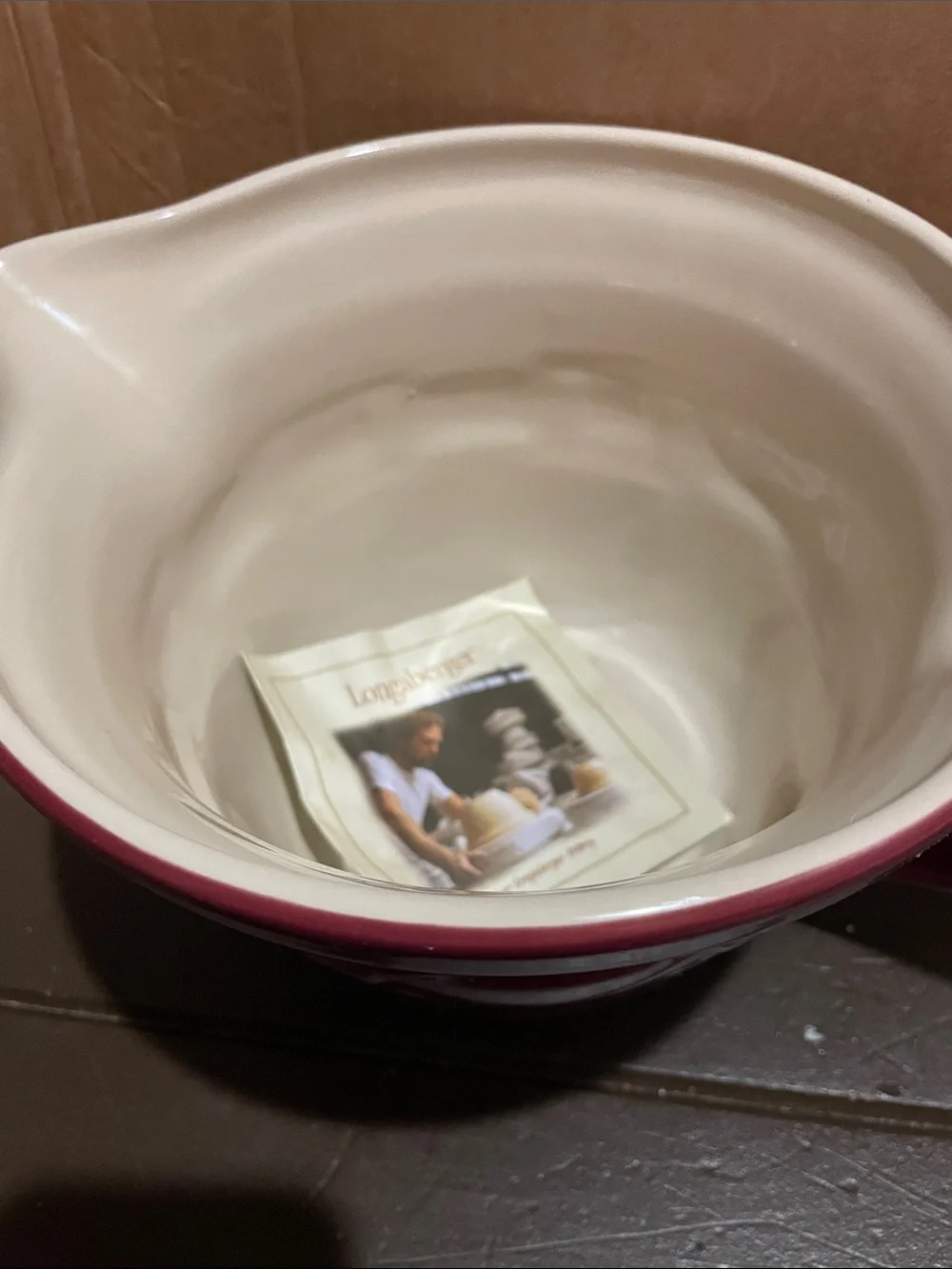 Longaberger ceramic batter